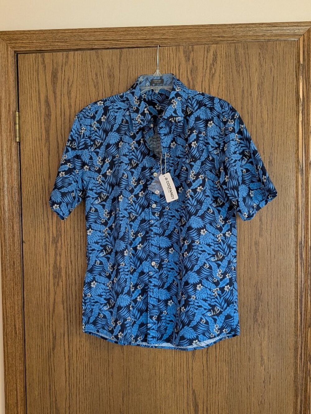 Mens Button Down Hawaiian Shirt